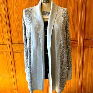 Cotton knit sweater jacket style